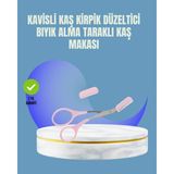 Karahanbey Tarak Fırça Başlıklı Kaş Şekillendirme Makası -