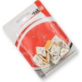 Karahanbey Tek-Iş Yapışkanlı Plastik Kablo Bağı Klipsi | 28MM x 28MM | 40 Adet | Cırt Kelepçe Tutucu | Kablo D