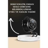 Karahanbey Tws Bluetooth Kulaklık ve Akıllı Saat Uyku Takibi Nabız Ölçer Uzun Pil Ömrü