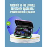 Karahanbey Uzun Pil Ömürlü E10 Powerbank Bluetooth Kulaklık LED Gösterge