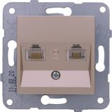 Karahanbey Viko Novella Bronz Data ve Nümeris CAT5E ve Cat3 Vakumlu Paket