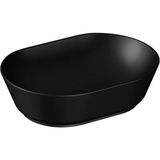 Karahanbey Vitra Geo 7427B083-0016 Oval Çanak Lavabo, 55 Cm, Mat Siyah