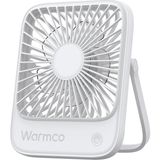 Karahanbey Warmco D1 Masaüstü Vantilatör USB ve Type-C Bağlantılı Taşınabilir Ultra Ince Soğutucu Fan (Beyaz)