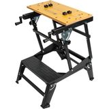 Karahanbey Workpro Katlanabilir Çalışma Tezgahı, 100KG Taşıma Kapasiteli, Ayarlanabilir, Mdf ve Çelik, 60.5X71