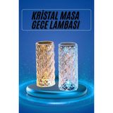 Karahanbey Yeni Nesil Kristal Masa Gece Lambası Dokunmatik Renk Değiştirebilen