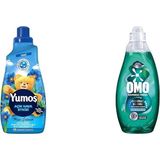 Karahanbey Yumoş Açık Hava Mavi Gelincik 1440ML + Omo Express Fresh Kötü Koku Karşıtı 1480ML Deterjan ve Yumuş