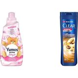Karahanbey Yumoş Extra Konsantre Çamaşır Yumuşatıcısı Şakayık 1440 Ml(2) Clear Men Kepeğe Karşı Etkili Şampuan