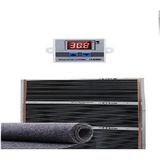 Karahisar Kuluçka 80X350 Keçeli Otomatik Termostatlı Halı Altı Karbon Isıtıcı - Siyah