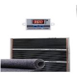 Karahisar Kuluçka 80X600 Keçeli Dijital Termostatlı Halı Altı Karbon Isıtıcı - Siyah