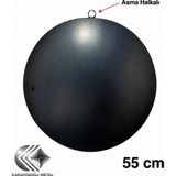 Karahisarlı Metal 1,5 mm 55 cm Yufka Sacı – Asma Halkalı - Siyah - 1 Adet