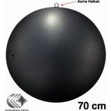 Karahisarlı Metal 1,5 mm 70 cm Yufka Sacı – Asma Halkalı - Siyah - 1 Adet