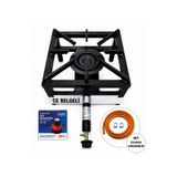 Karahisarlı Metal Canavar Volkan Ocak -33x33+20 cm –Kare Ocak ,Sanayi Tipi Tek Gözlü Gazlı Ocak | Mutfak Tüp Uyumlu, Demir Gövde (SET)