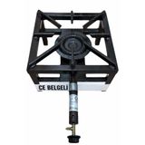 Karahisarlı Metal Canavar Volkan Ocak 33X33+20 cm Sanayi Tipi Tek Gözlü Gazlı Ocak | Ce Belgeli, Dayanıklı Demir Gövde