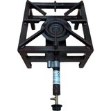 Karahisarlı Metal Canavar Volkan Ocak 33X33+20 cm Sanayi Tipi Tek Gözlü Gazlı Ocak | Mutfak Tüp Uyumlu, Ce Belgeli, Dayanıklı Demir Gövde - 33 x 33 cm - Kahverengi