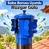 Karahisarlı Metal Soba Borusu Uyumlu Rüzgâr Gülü – Metal Baca Başlığı - 1