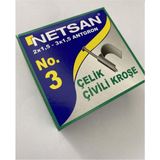 Karahisarlı No:3 Beton Çivili Kroşe (3 Numara Çelik Çivili Kablo Kroşesi) 1 PK-100 Ad
