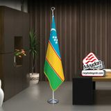 Karakalpakistan Cumhuriyeti Bayrak -Ofis -Makam-Toplantı Odaları -Direkli -Saçaklı Makam Bayrağı