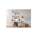 Karakoç Eğitim Araçları Ahşap Live Your Dreams Duvar Süsü Dekorasyonu Motto Metal Değildir
