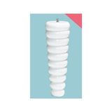 Karakoç Karakoç, Armoni Beyaz 30 cm Plastik Dekoratif Puf,sehpa Ayağı (4 Adet)