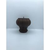 Karakoç, Lotus Ceviz 12 cm M8 Vidalı Modern Baza,koltuk,mobilya Ayağı