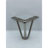 Karakoç Metal, 12*12*12 cm Koltuk,dolap,baza, Mobilya Ayağı ( 4 Adet) - Gri