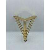 Karakoç Metal, 15*12*12 cm , Koltuk, Baza, Ünite, Mobilya Ayağı ( 4 Adet) - 15 CM - Gold