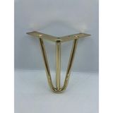 Karakoç Metal, 15*12*12 cm Koltuk,dolap,baza, Mobilya Ayağı ( 4 Adet) - 15 CM - Altın