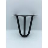 Karakoç Metal, 3mil 12*11*11 cm Siyah, Koltuk,dolap,baza, Mobilya Ayağı 4 Adet - MAT SİYAH
