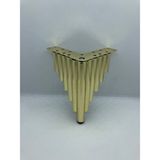 Karakoç Metal,piano 15*12*12 cm Gold Koltuk, Baza, Mobilya Ayağı ( 4 Adet) - Altın