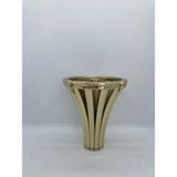 Karakoç Plastik. 12 cm Gold Kaplama, Dekoratif Koltuk,mobilya,ünite Ayağı (4 Adet) - Altın