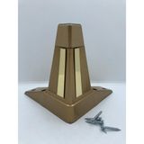 Karakoç Söğüt,15*15*15 Plastik Gold, Pleksili Koltuk,baza,mobilya Ayağı (4 Adet)