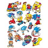 Karakterler Sticker Set 5 21 Parça Telefon, Tablet, Defter, Laptop Sticker