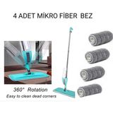 Karakuş Spin Mop Sprey Mop Deterjan Hazneli 4 Adet Yedek Mop Spreyli Temizlik Paspası - 1 Adet