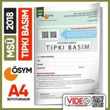 Karakutu Yayınları 2018 MSÜ ÖSYM Tıpkı Basım Çıkmış Soru Deneme Kitapçığı