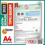 Karakutu Yayınları 2022 Temmuz KPSS Eğitim Bilimleri ÖSYM Tıpkı Basım Çıkmış Soru Deneme Kitapçığı