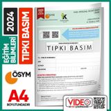 Karakutu Yayınları 2024 KPSS Eğitim Bilimleri ÖSYM Tıpkı Basım Çıkmış Soru Kitapçığı Video/PDF Çözümlü Türkiye Geneli