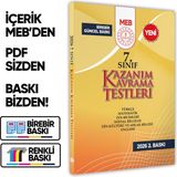 Karakutu Yayınları 2026 7.Sınıf MEB Tüm Dersler Kazanım Kavrama Testleri KKT Yaprak Test Kitabı BASKI ÜCRETİ