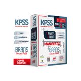 Karakutu Yayınları 2026 KPSS Genel Kültür Ön Lisans- Ortaöğretim 3 Adım 3lü Manifesto Dijital Çözümlü Branş Deneme Set
