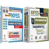 Karakutu Yayınları 2026 Kpss Genel Kültür Vatandaşlık Kara Kutu Soru Bankası ve Manifesto Çözümlü Branş Deneme 2li Seti