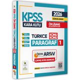 Karakutu Yayınları 2026 KPSS Ön Lisans Türkçenin Kara Kutusu Paragraf 1 Çıkmış Soru Bankası