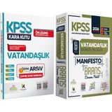 Karakutu Yayınları 2026 Kpss Ön Lisans Vatandaşlık Kara Kutu Soru Bankası ve Manifesto Çözümlü Branş Deneme 2li Seti
