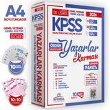 Karakutu Yayınları 2026 KPSS ÖnLisans GY-GK Yazarlar Karması Türkiye Geneli Kurumsal 10'lu Dijital Çözümlü Deneme Paketi