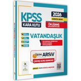 Karakutu Yayınları 2026 KPSS Önlisans/Ortaöğretim VATANDAŞLIK Kara Kutu ÖSYM Çıkmış Çözümlü Soru Bankası Konu Özetli