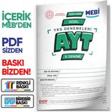 Karakutu Yayınları 2026 Ösym Yks-Ayt Sözel Mebi Online Türkiye Geneli 6. Deneme Büyük Boy Renkli Baskı Ücreti