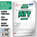 Karakutu Yayınları 2026 YKS-AYT SAYISAL MEBİ ONLİNE Türkiye Geneli 9. Deneme Büyük Boy RENKLİ BASKI ÜCRETİ