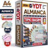 Karakutu Yayınları 2026 YKS YDT (Yabancı Dil Testi) ALMANCA ÖSYM Çıkmış Soru Tıpkı Basım Deneme Paketi 8li Türkiye G.