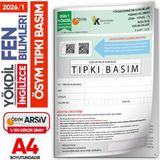 Karakutu Yayınları 2026/1 Yökdil Ingilizce Fen Bilimleri Ösym Çıkmış Soru Tıpkı Basım Deneme Kitapçığı Türkiye Geneli