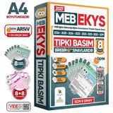Karakutu Yayınları 2027 MEB EKYS ÖSYM Çıkmış Soru Tıpkı Basım Deneme Paketi 8li Türkiye Geneli Soru Kitapçıkları