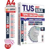 Karakutu Yayınları 2027 TUS Klinik Tıp Bilimleri ÖSYM Çıkmış Soru Tıpkı Basım Son 10 Yıl 18li Deneme Kitapçığı