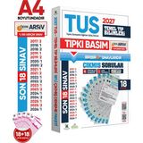 Karakutu Yayınları 2027 TUS Temel Tıp Bilimleri ÖSYM Çıkmış Soru Tıpkı Basım Son 10 Yıl 18li Deneme Kitapçığı